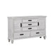 Franco 5-drawer Dresser Antique White - National Warehouse Furniture (Buffalo, NY)
