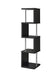 Baxter 4-shelf Bookcase Black and Chrome - National Warehouse Furniture (Buffalo, NY)