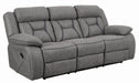Higgins Pillow Top Arm Upholstered Motion Sofa Grey - National Warehouse Furniture (Buffalo, NY)
