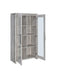 Alejo 2-door Tall Cabinet Grey Driftwood - National Warehouse Furniture (Buffalo, NY)