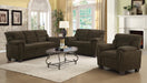 Clementine Upholstered Chair with Nailhead Trim Brown - National Warehouse Furniture (Buffalo, NY)