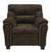 Clementine Upholstered Chair with Nailhead Trim Brown - National Warehouse Furniture (Buffalo, NY)