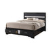 Miranda California King. E.King, & Queen 2-drawer Storage Bed Black & White - National Warehouse Furniture (Buffalo, NY)