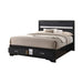 Miranda California King. E.King, & Queen 2-drawer Storage Bed Black & White - National Warehouse Furniture (Buffalo, NY)
