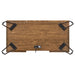 Sheeran Writing Desk with 4 Hidden Storages Rustic Amber - National Warehouse Furniture (Buffalo, NY)