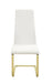 Montclair Side Chairs White and Rustic Brass (Set of 4) - National Warehouse Furniture (Buffalo, NY)