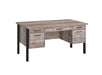 Samson 4-drawer Office Desk Weathered Oak - National Warehouse Furniture (Buffalo, NY)