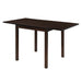 Kelso Rectangular Dining Table with Drop Leaf Cappuccino - National Warehouse Furniture (Buffalo, NY)