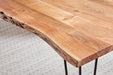 Sherman Rectangular Dining Table Natural Acacia and Matte Black - National Warehouse Furniture (Buffalo, NY)