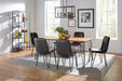 Sherman Rectangular Dining Table Natural Acacia and Matte Black - National Warehouse Furniture (Buffalo, NY)