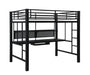 Avalon Full Workstation Loft Bed Black - National Warehouse Furniture (Buffalo, NY)