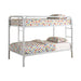 Morgan Twin Over Twin Bunk Bed Black & White - National Warehouse Furniture (Buffalo, NY)