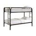 Morgan Twin Over Twin Bunk Bed Black & White - National Warehouse Furniture (Buffalo, NY)