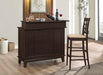 Gabriel Upholstered Counter Height Stools Cappuccino and Beige (Set of 2) - National Warehouse Furniture (Buffalo, NY)