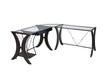 Monterey 3-piece L-shaped Computer Desk Set Cappuccino - National Warehouse Furniture (Buffalo, NY)