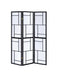 Damis 3-panel Folding Floor Screen Black and White - National Warehouse Furniture (Buffalo, NY)