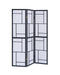 Damis 3-panel Folding Floor Screen Black and White - National Warehouse Furniture (Buffalo, NY)