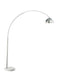 Krester Arched Floor Lamp Brushed Steel and Chrome - National Warehouse Furniture (Buffalo, NY)