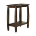 Raphael 1-shelf Chairside Table Cappuccino - National Warehouse Furniture (Buffalo, NY)