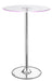 Thea LED Bar Table Chrome and Clear - National Warehouse Furniture (Buffalo, NY)