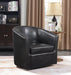 Turner Upholstery Sloped Arm Accent Swivel Chair Dark Brown - National Warehouse Furniture (Buffalo, NY)