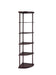 Bonwick 5-shelf Corner Bookshelf Cappuccino - National Warehouse Furniture (Buffalo, NY)