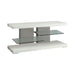 Cogswell 2-shelf TV Console Glossy White - National Warehouse Furniture (Buffalo, NY)