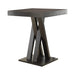 Freda Double X-shaped Base Square Bar Table Cappuccino - National Warehouse Furniture (Buffalo, NY)