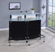 Keystone Glass Top Bar Unit Black - National Warehouse Furniture (Buffalo, NY)