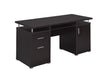 Tracy 2-drawer Computer Desk Cappuccino - National Warehouse Furniture (Buffalo, NY)