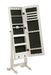 Batista Jewelry Cheval Mirror with Drawers White - National Warehouse Furniture (Buffalo, NY)