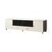 Burkett 2-drawer TV Console White and Grey - National Warehouse Furniture (Buffalo, NY)