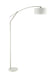Moniz Adjustable Arched Arm Floor Lamp Chrome and White - National Warehouse Furniture (Buffalo, NY)