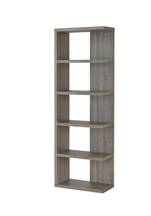 Harrison 5-tier Bookcase Weathered Grey - National Warehouse Furniture (Buffalo, NY)