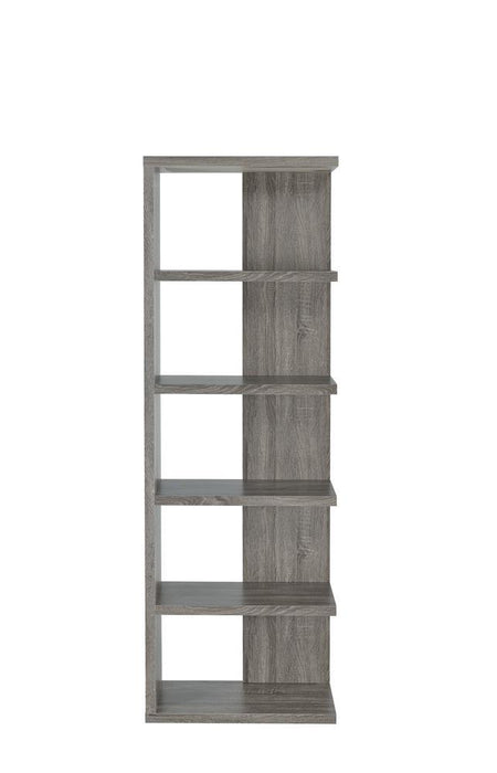 Harrison 5-tier Bookcase Weathered Grey - National Warehouse Furniture (Buffalo, NY)