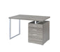 Brennan 3-drawer Office Desk Weathered Grey - National Warehouse Furniture (Buffalo, NY)