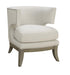 Jordan Dominic Barrel Back Accent Chair White and Weathered Grey - National Warehouse Furniture (Buffalo, NY)