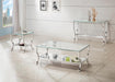 Saide Rectangular Coffee Table with Mirrored Shelf Chrome - National Warehouse Furniture (Buffalo, NY)