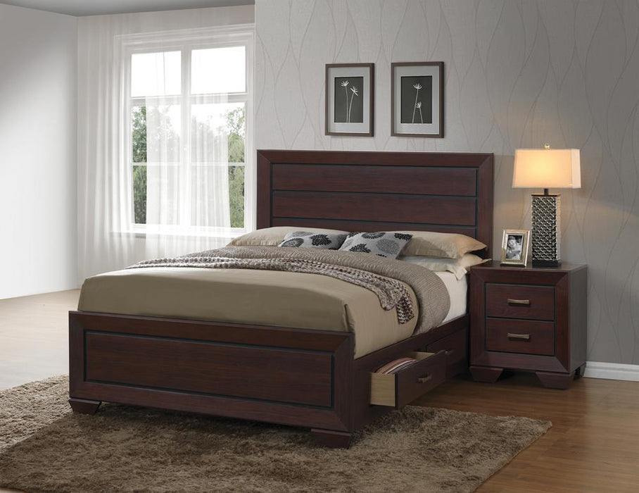 Kauffman California King, Eastren King, & Queen Panel Bed Dark Cocoa - National Warehouse Furniture (Buffalo, NY)
