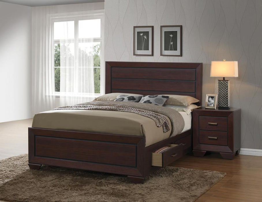 Kauffman California King, Eastren king, & Queen Storage Bed Dark Cocoa - National Warehouse Furniture (Buffalo, NY)