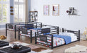 Rogen Twin Triple Bunk Bed Dark Bronze - National Warehouse Furniture (Buffalo, NY)