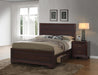 Kauffman California King Storage Bed Dark Cocoa - National Warehouse Furniture (Buffalo, NY)