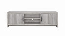 Burke 2-door TV Console Grey Driftwood - National Warehouse Furniture (Buffalo, NY)