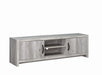 Burke 2-door TV Console Grey Driftwood - National Warehouse Furniture (Buffalo, NY)