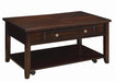 Bradford Rectangular Lift Top Coffee Table Walnut - National Warehouse Furniture (Buffalo, NY)