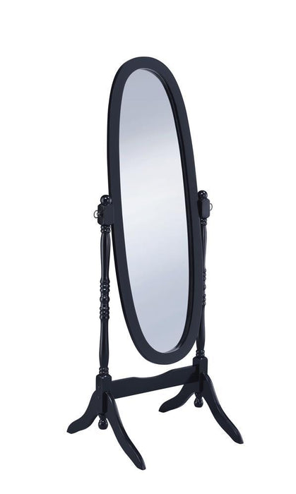 Cabot Rectangular Cheval Mirror with Arched Top Black - National Warehouse Furniture (Buffalo, NY)