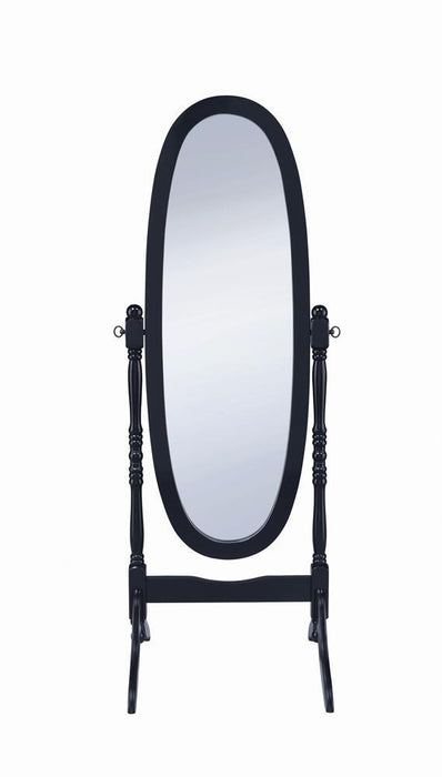 Cabot Rectangular Cheval Mirror with Arched Top Black - National Warehouse Furniture (Buffalo, NY)