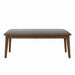 Alfredo Upholstered Dining Bench Grey and Natural Walnut - National Warehouse Furniture (Buffalo, NY)