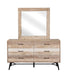 Marlow Rectangular Dresser Mirror Rough Sawn Multi - National Warehouse Furniture (Buffalo, NY)