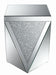 Amore Square End Table with Triangle Detailing Silver and Clear Mirror - National Warehouse Furniture (Buffalo, NY)
